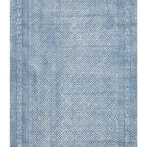 Lightweight Block Printed Cotton Carpet Lightweight Block Printed Cotton Carpet