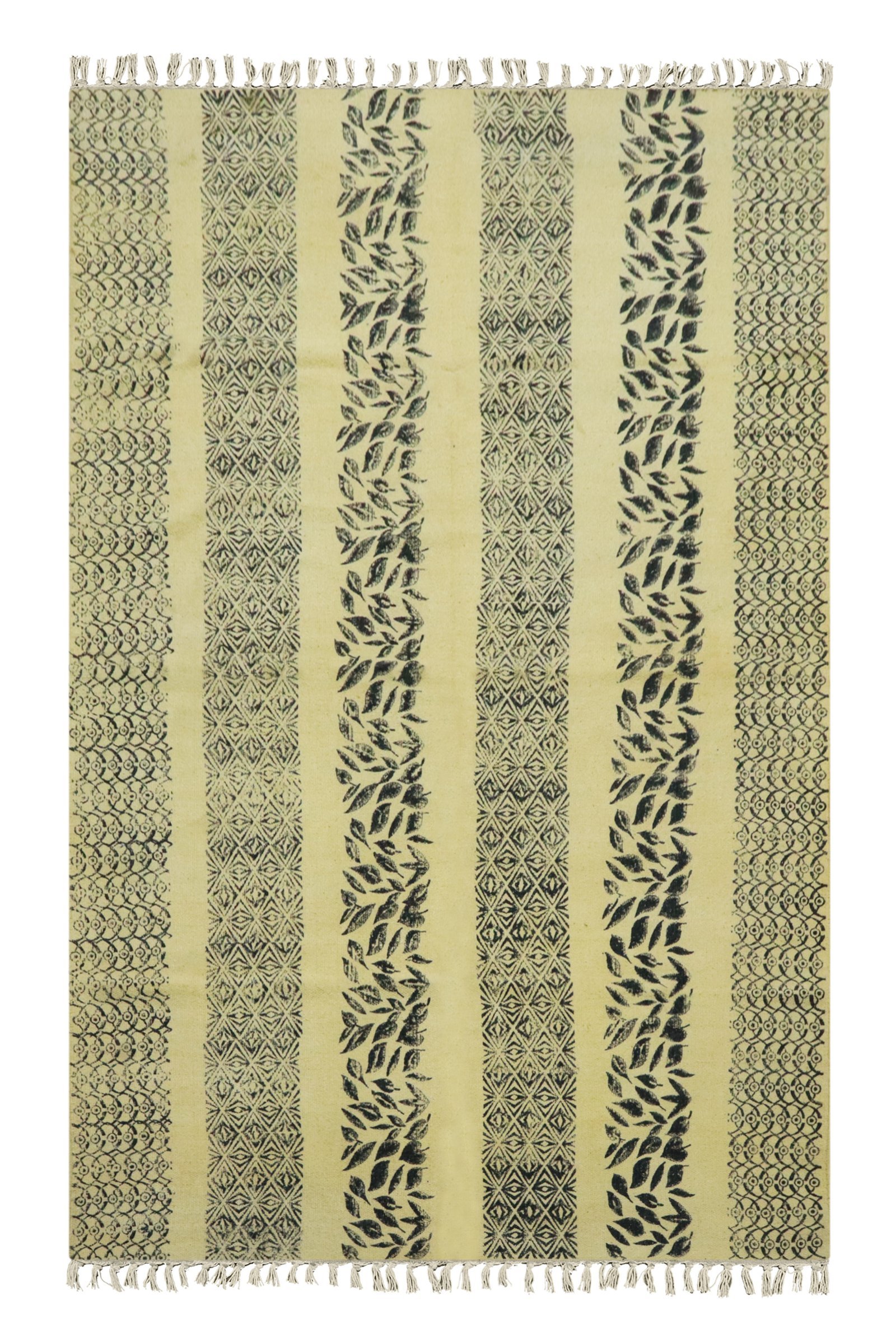 Modern Block Print Cotton Durry
