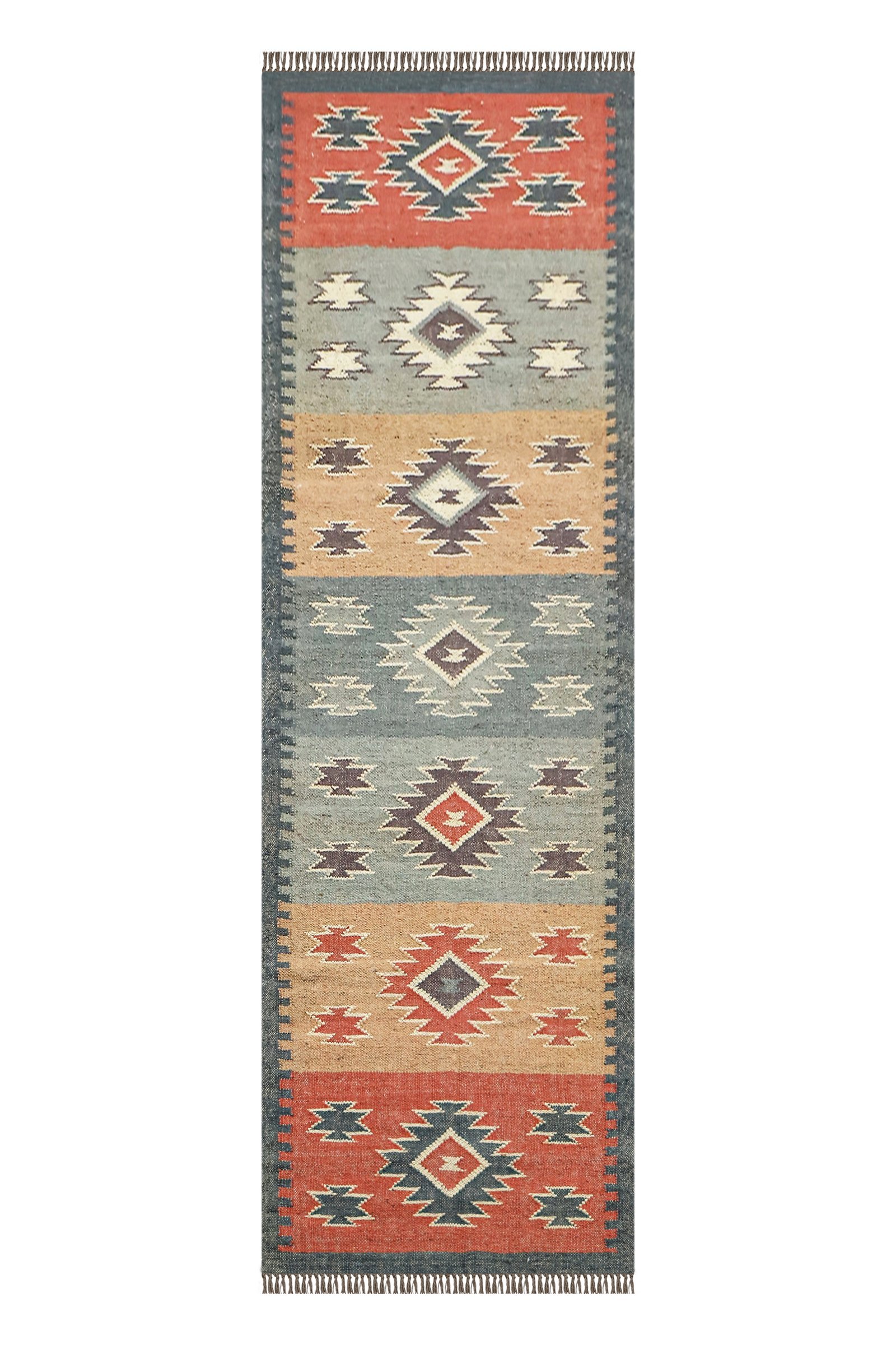 Soft Natural Wool Jute Floor Durry
