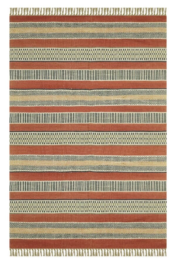 Natural Fiber Wool Jute Durry Carpet