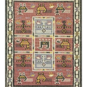 Handcrafted Wool Jute Durry for Dining Room Handcrafted Wool Jute Durry for Dining Room