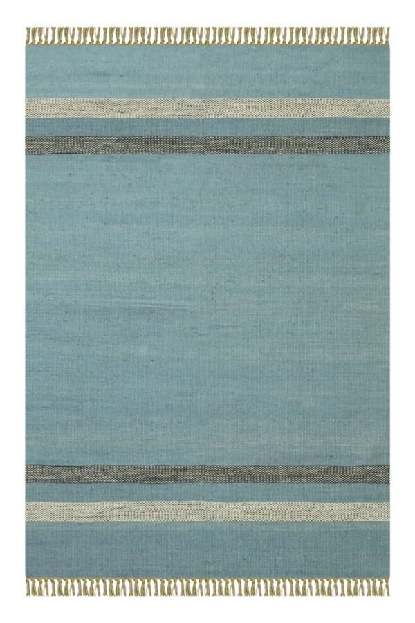 Eco-Friendly Vintage Round Wool Jute Durry for Office