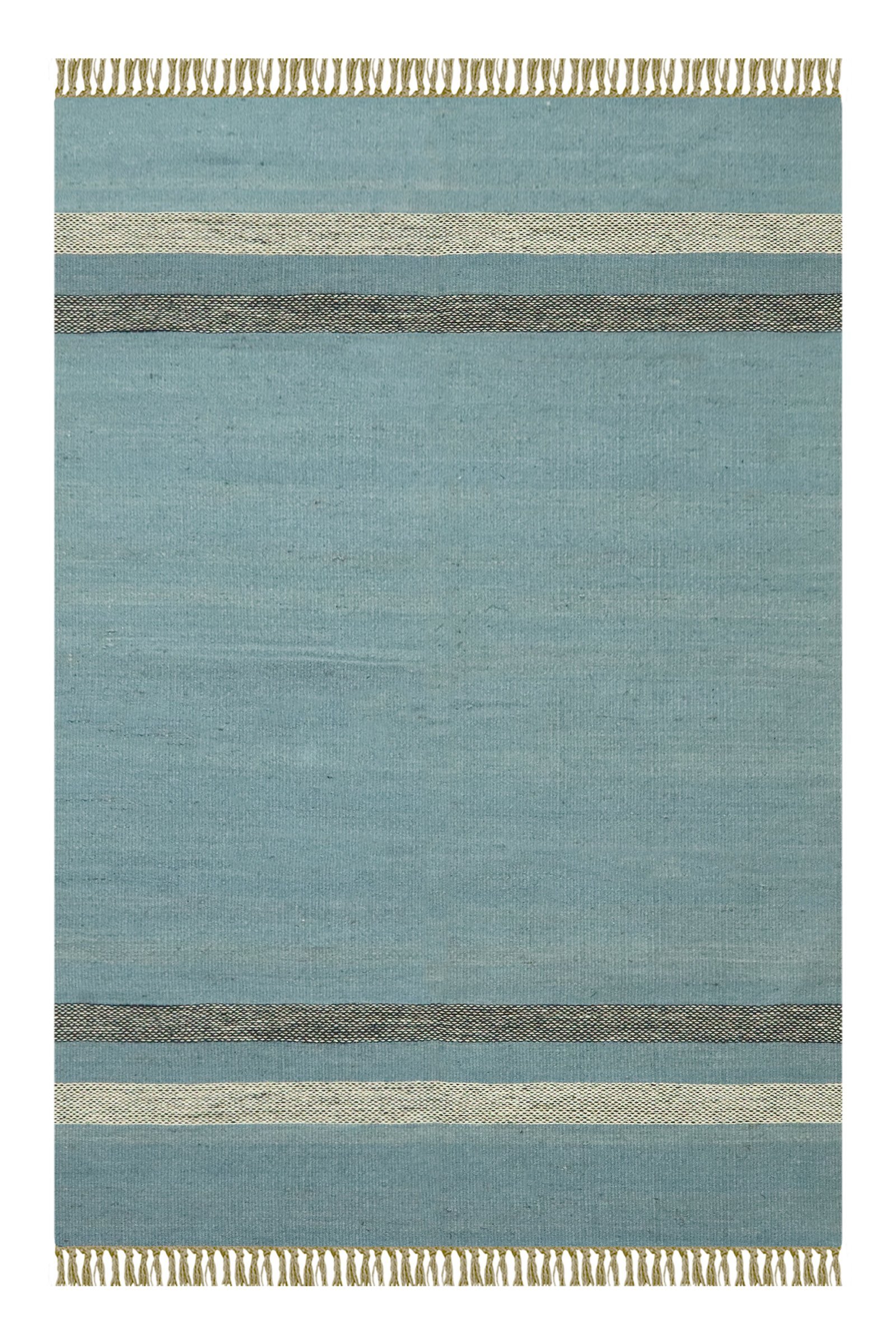 Eco-Friendly Vintage Round Wool Jute Durry for Office