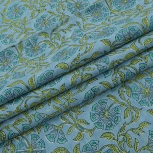 Ethnic Handblock Printed Linen Fabric for Bedsheets Ethnic Handblock Printed Linen Fabric for Bedsheets