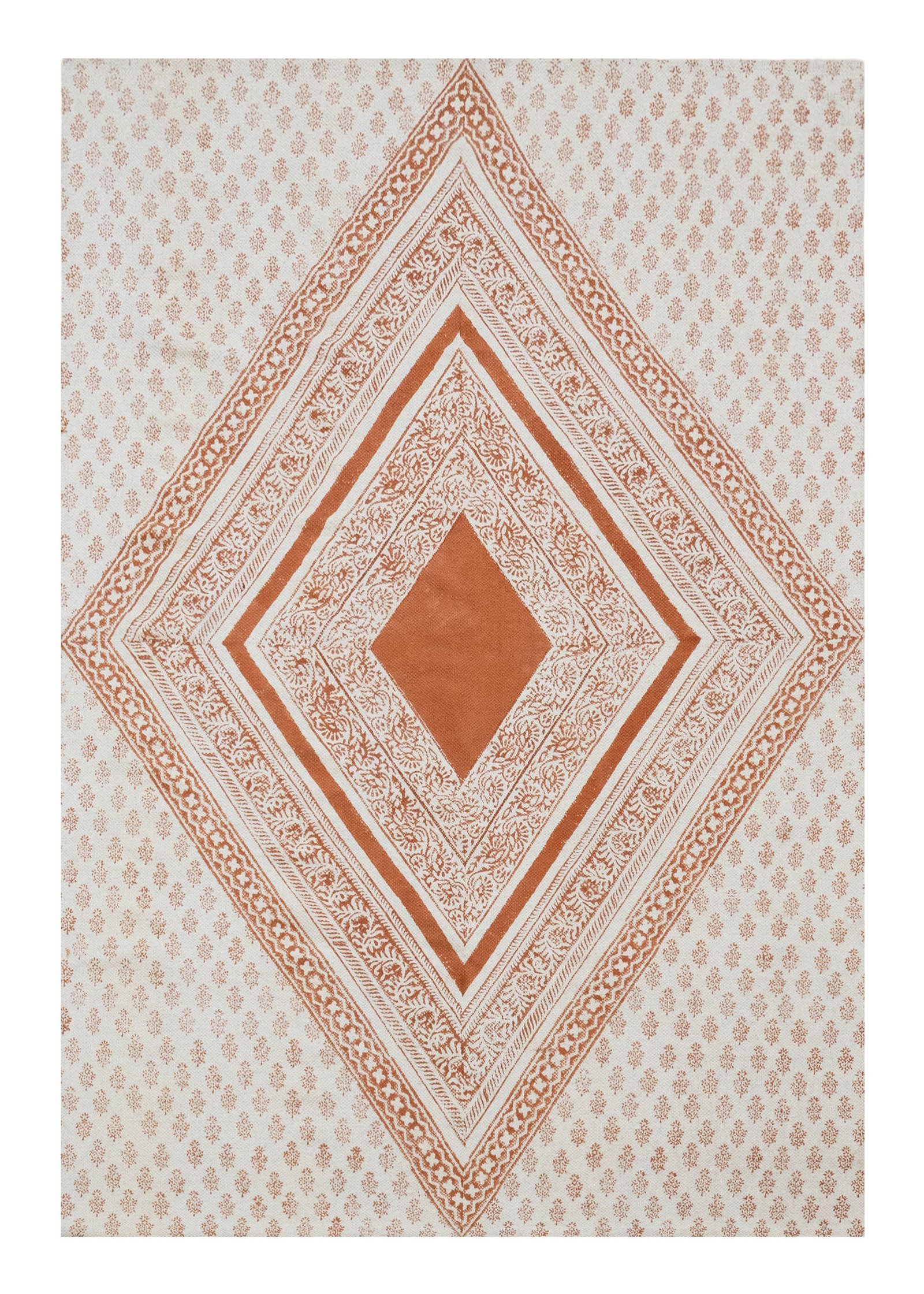Durable Cotton Block Printed Durry