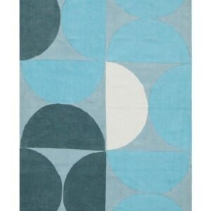 Traditional Motif Block Print Cotton Rug Traditional Motif Block Print Cotton Rug