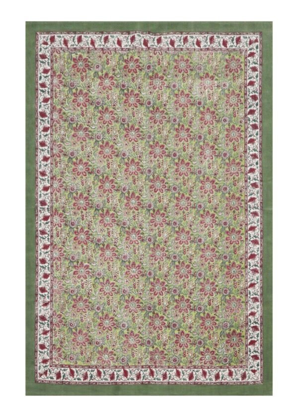 Pure Cotton Block Print Durry Carpet