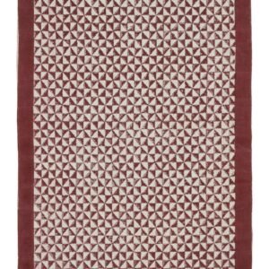 Multi-Color Block Print Cotton Durry Multi-Color Block Print Cotton Durry