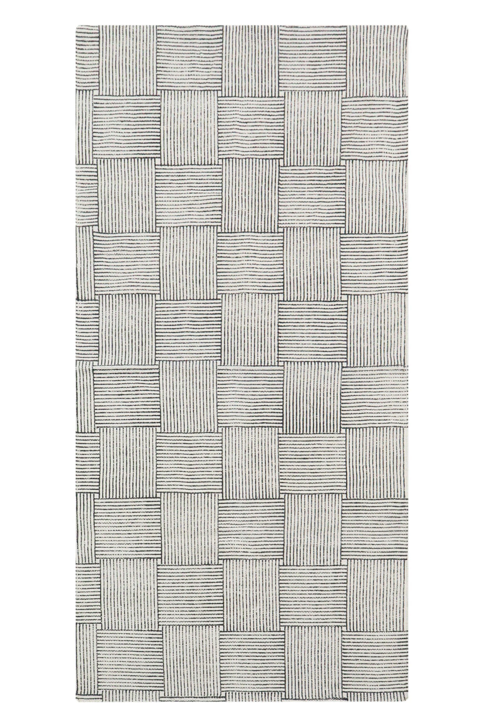 Handmade Block Print Cotton Floor Mat