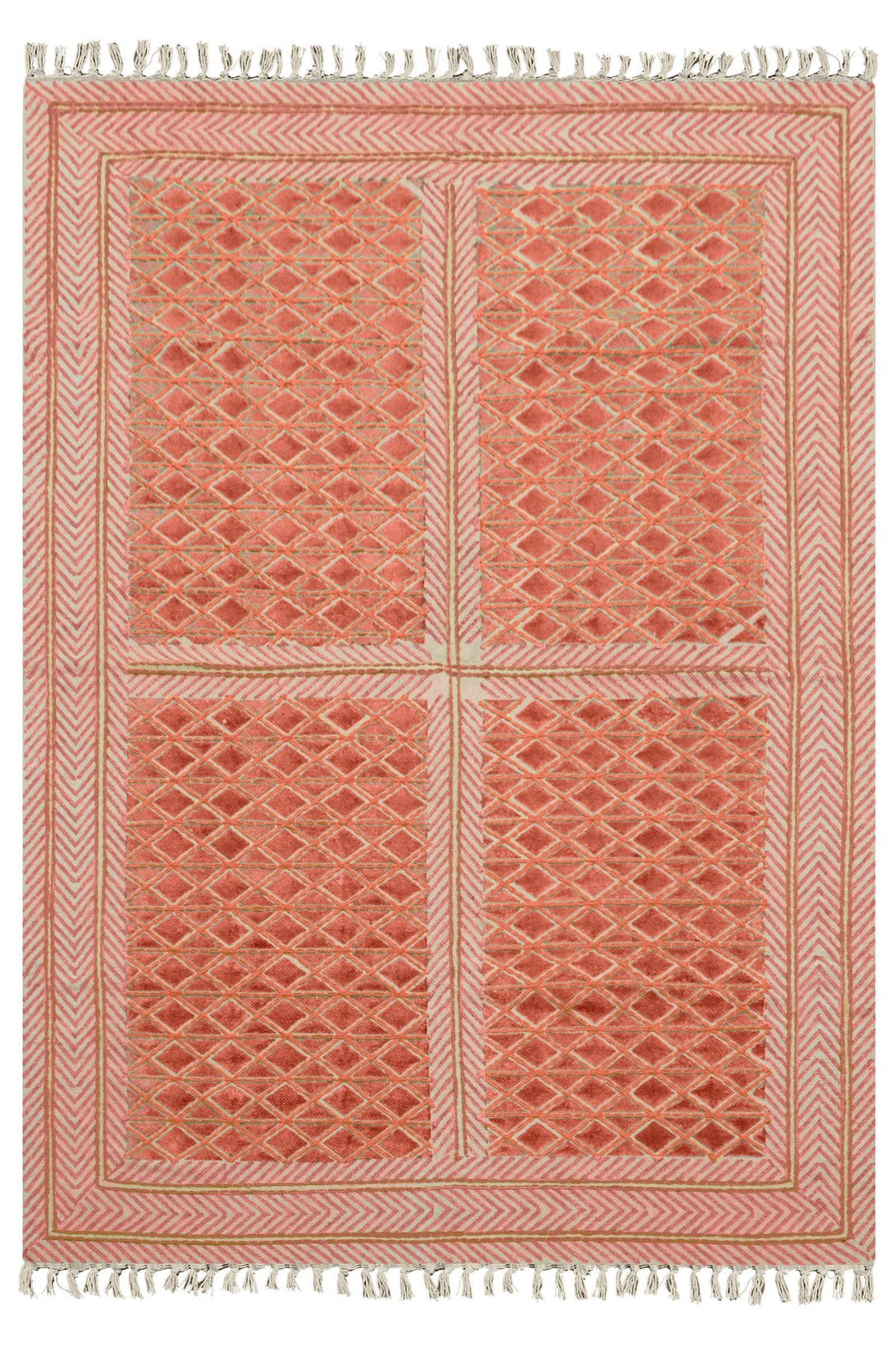 Soft Weave Cotton Block Print Durry