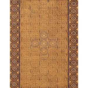 インドの敷物 草木染めコットンダリー リビングマットサイズ 約 幾何学 プレゼント アジアン クリスマス ラグ インド綿 エスニック コットン - 120 X 180 CM