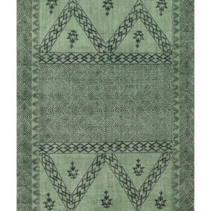 インドの敷物 草木染めコットンダリー リビングマットサイズ 約 幾何学 プレゼント アジアン クリスマス ラグ インド綿 エスニック コットン - 120 X 180 CM