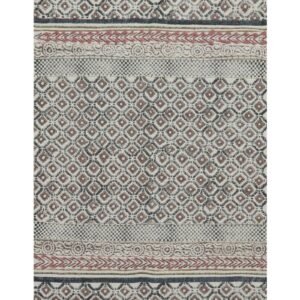 Cultural Heritage Block Printed Cotton Durry Cultural Heritage Block Printed Cotton Durry