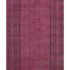 インドの敷物 草木染めコットンダリー リビングマットサイズ 約 幾何学 プレゼント アジアン クリスマス ラグ インド綿 エスニック コットン - 120 X 180 CM