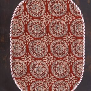 Handmade Cotton Handblock Print Mat Handmade Cotton Handblock Print Mat