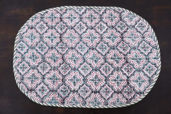 Traditional Handblock Printed Cotton Yoga Mat