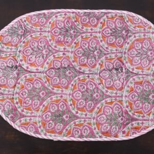 Artisan Handblock Print Cotton Mat Artisan Handblock Print Cotton Mat