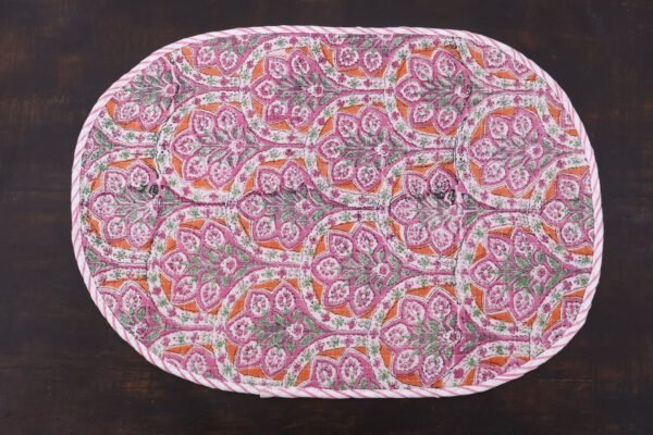 Artisan Handblock Print Cotton Mat