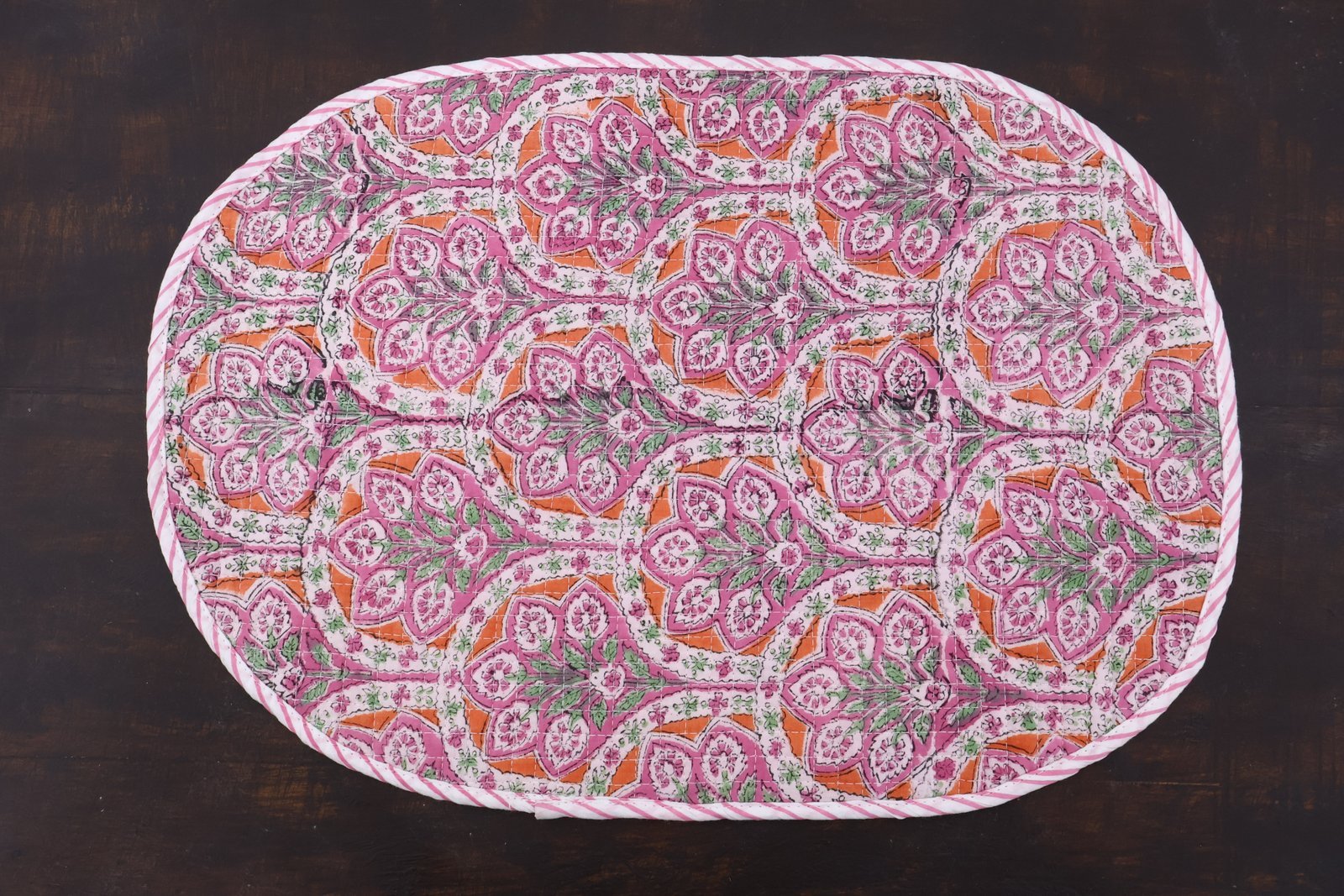 Artisan Handblock Print Cotton Mat