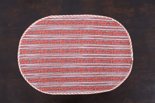 Bohemian Handblock Printed Cotton Decorative Mat