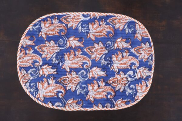 Lightweight Cotton Handblock Printed Floor Mat