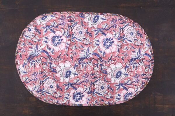 Stylish Handblock Print Cotton Kitchen Mat