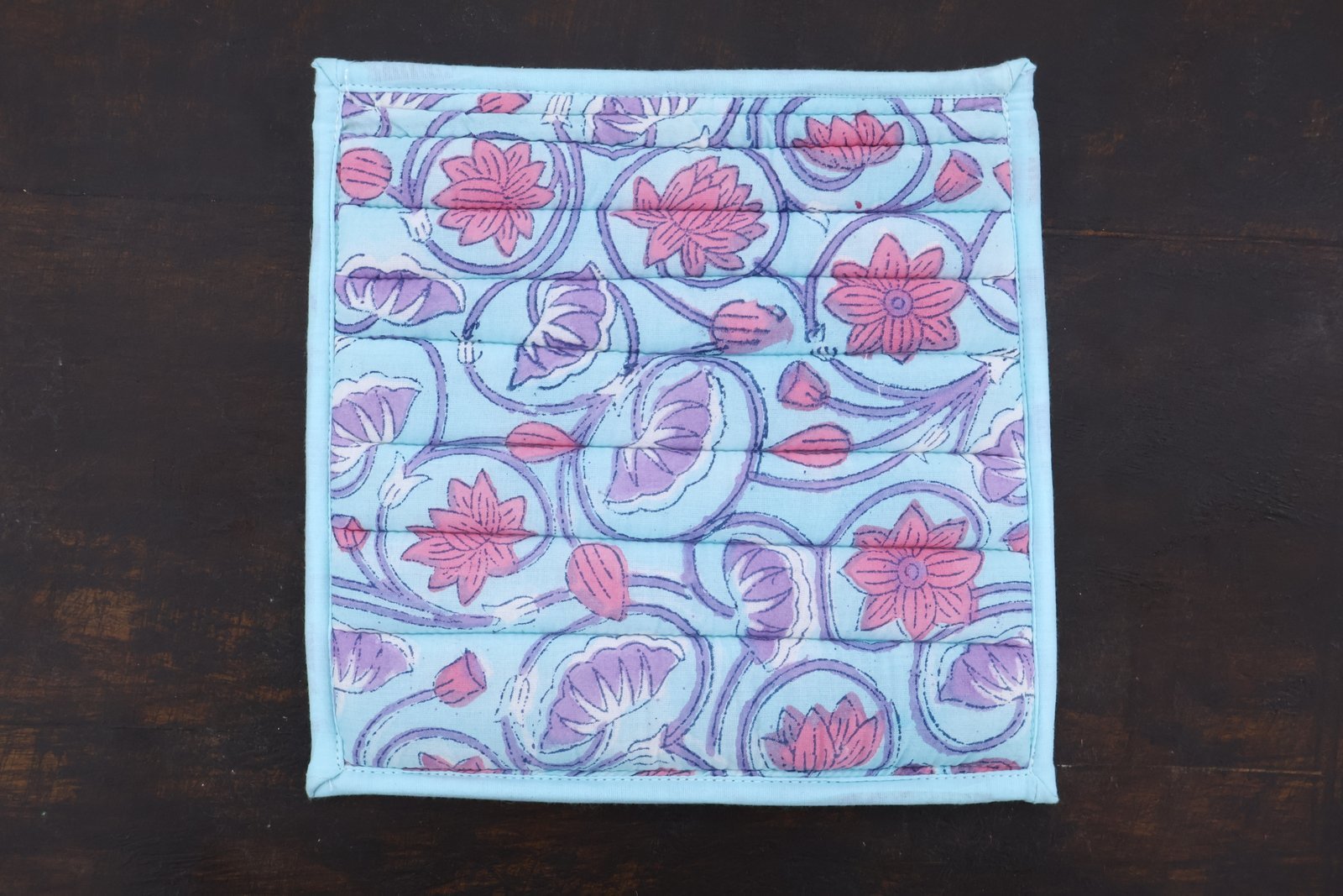 Vintage Inspired Handblock Printed Cotton Mat