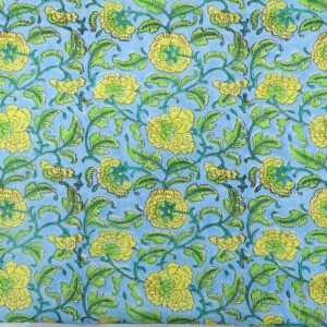 Handblock Print Cotton Fabric for Craft Projects Handblock Print Cotton Fabric for Craft Projects