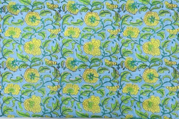 Handblock Print Cotton Fabric for Craft Projects