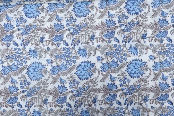 Vintage Inspired Handblock Printed Fabric for Home Decor