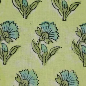 Handblock Printed Kalamkari Cotton Fabric Handblock Printed Kalamkari Cotton Fabric