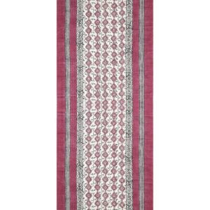 Vintage Style Block Printed Cotton Rug