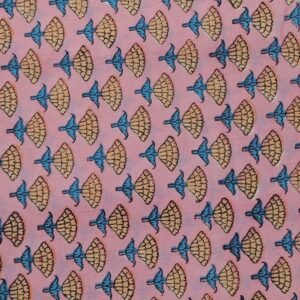 Geometric Handblock Printed Khadi Fabric for Bedsheets Geometric Handblock Printed Khadi Fabric for Bedsheets