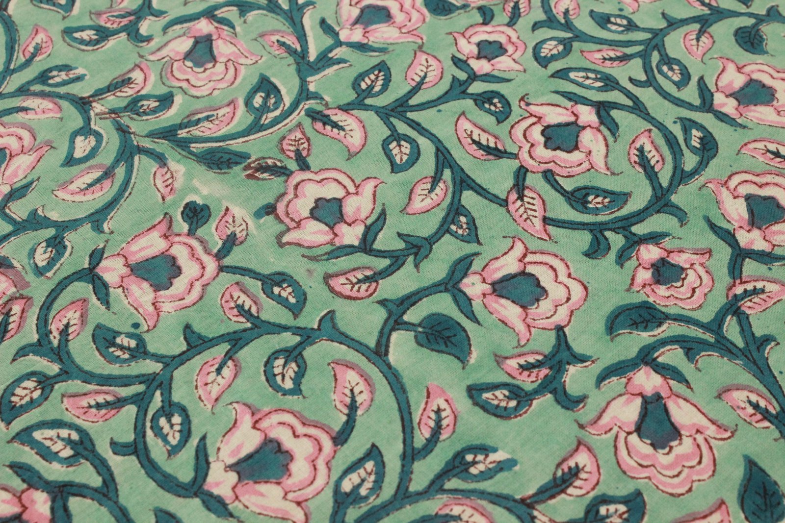 Traditional Handblock Printed Khadi Fabric for Shirts - Image 2