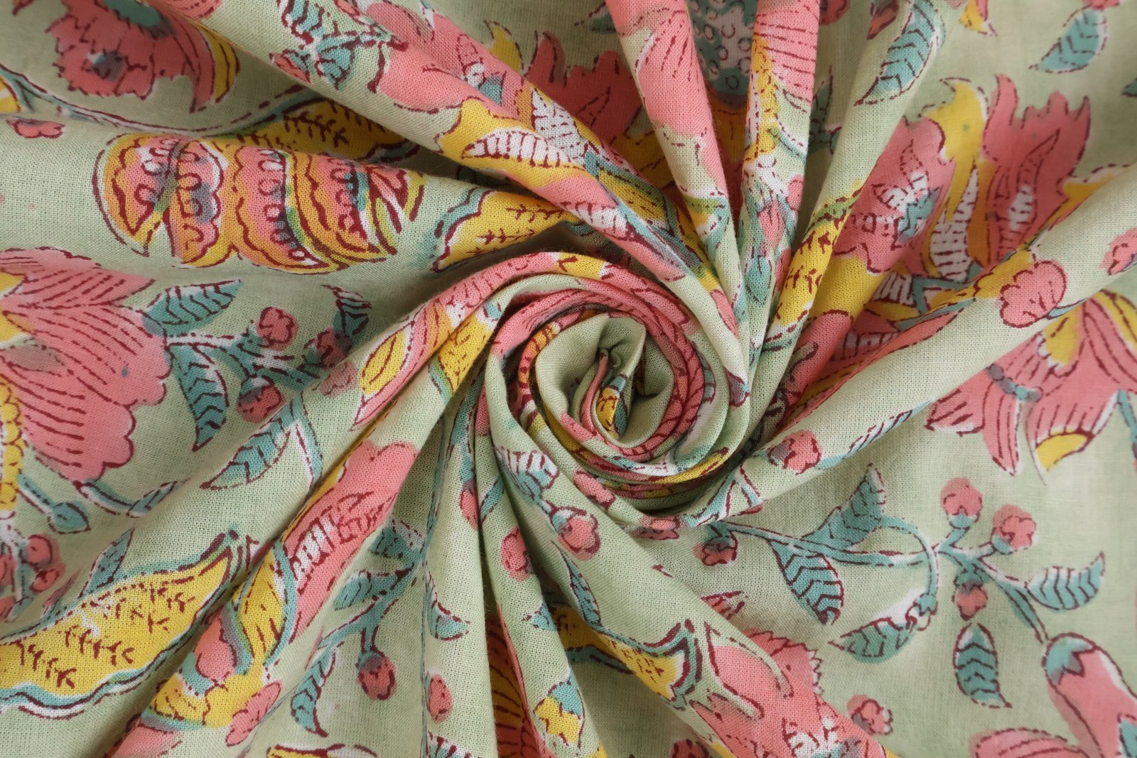 Indigo Handblock Printed Khadi Fabric for Fashion - Image 2