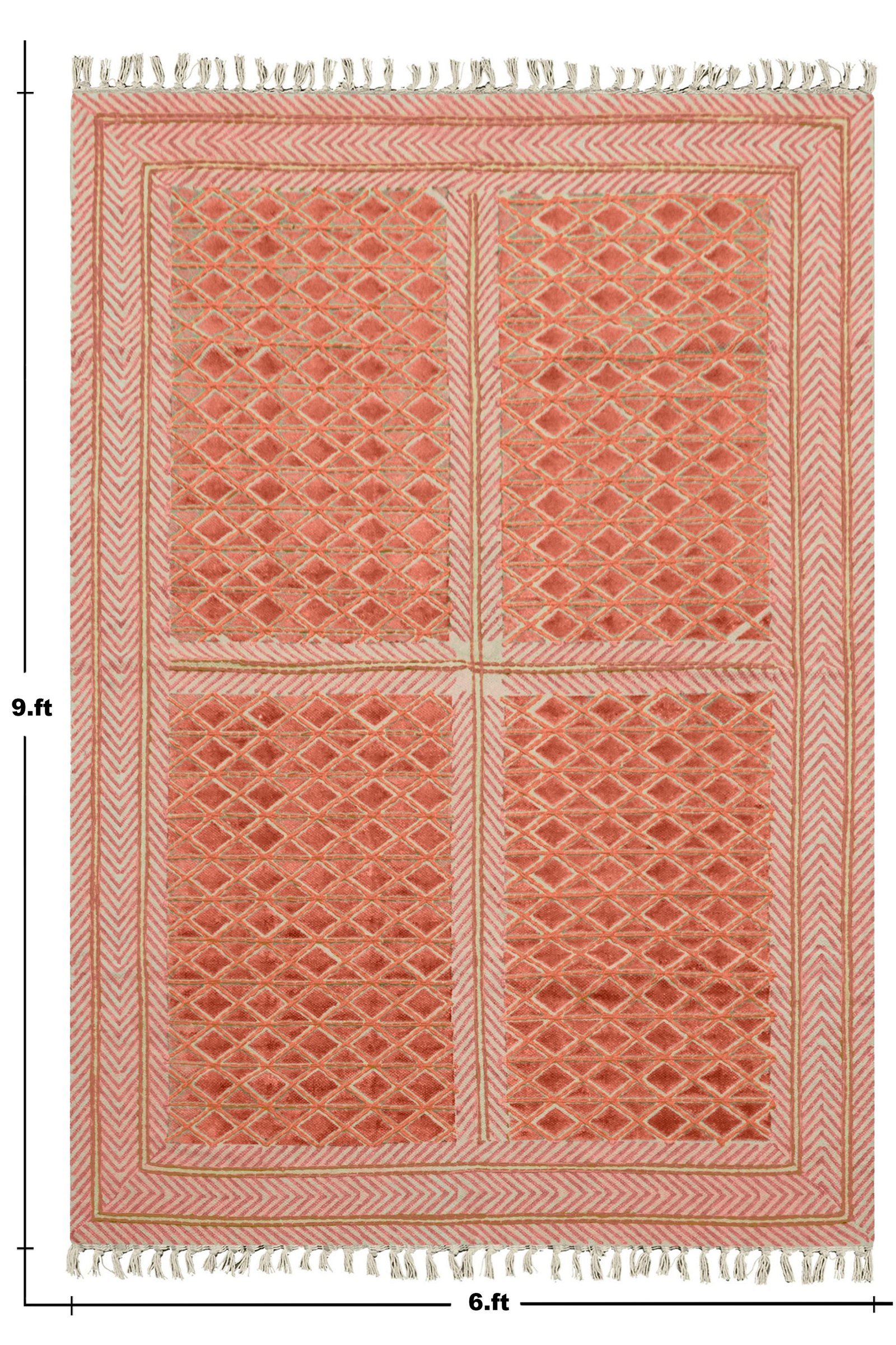 Soft Weave Cotton Block Print Durry - Image 2