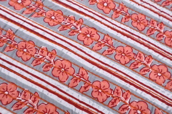 Bohemian Handblock Printed Cotton Decorative Mat - Image 2