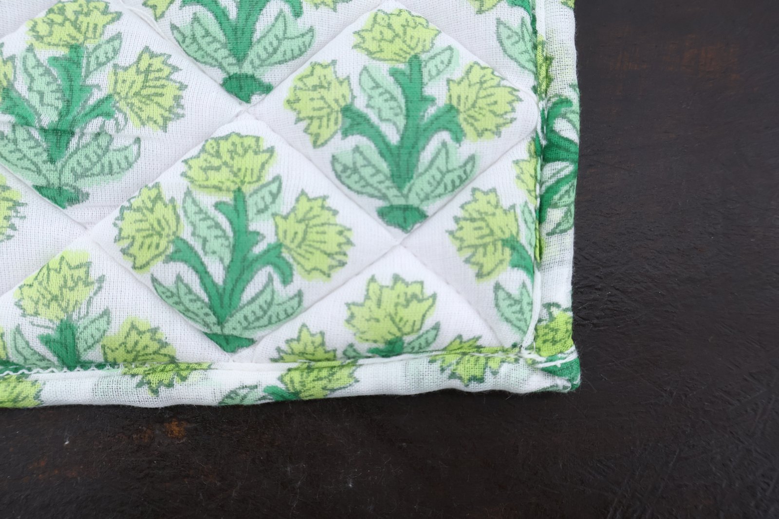 Durable Cotton Handblock Printed Carpet Mat - Image 2