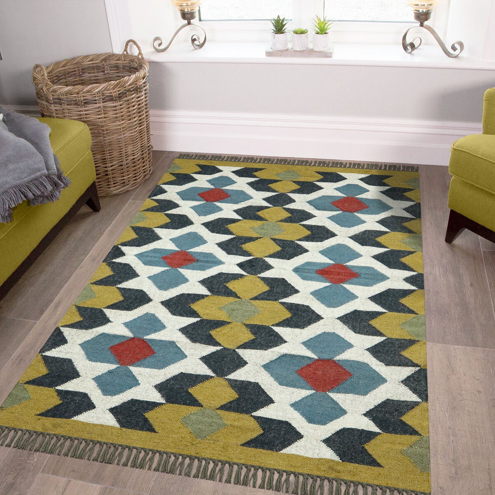 ハンドメイドジュートダリーマット - Image 3