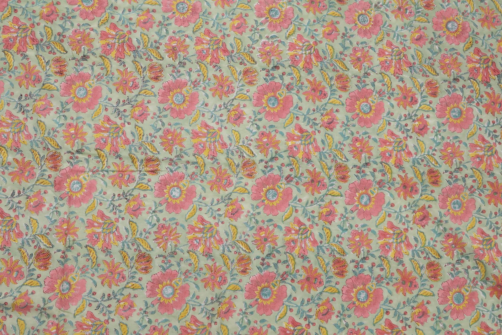 Indigo Handblock Printed Khadi Fabric for Fashion - Image 3