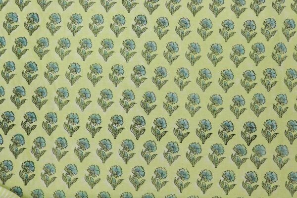 Handblock Printed Kalamkari Cotton Fabric - Image 3