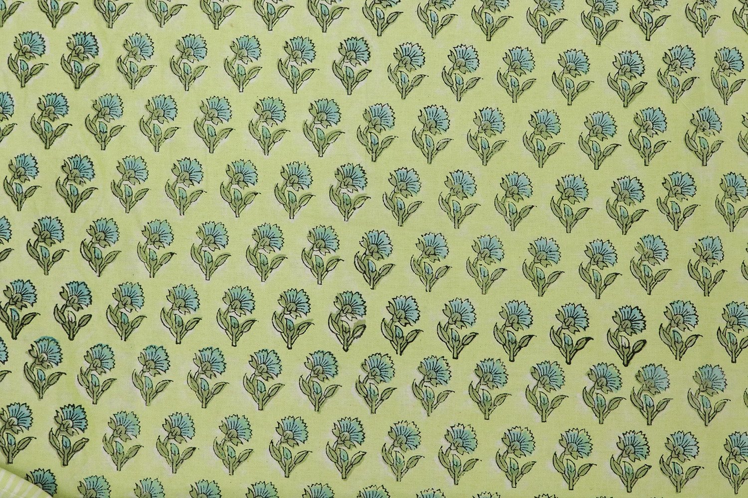 Handblock Printed Kalamkari Cotton Fabric - Image 3