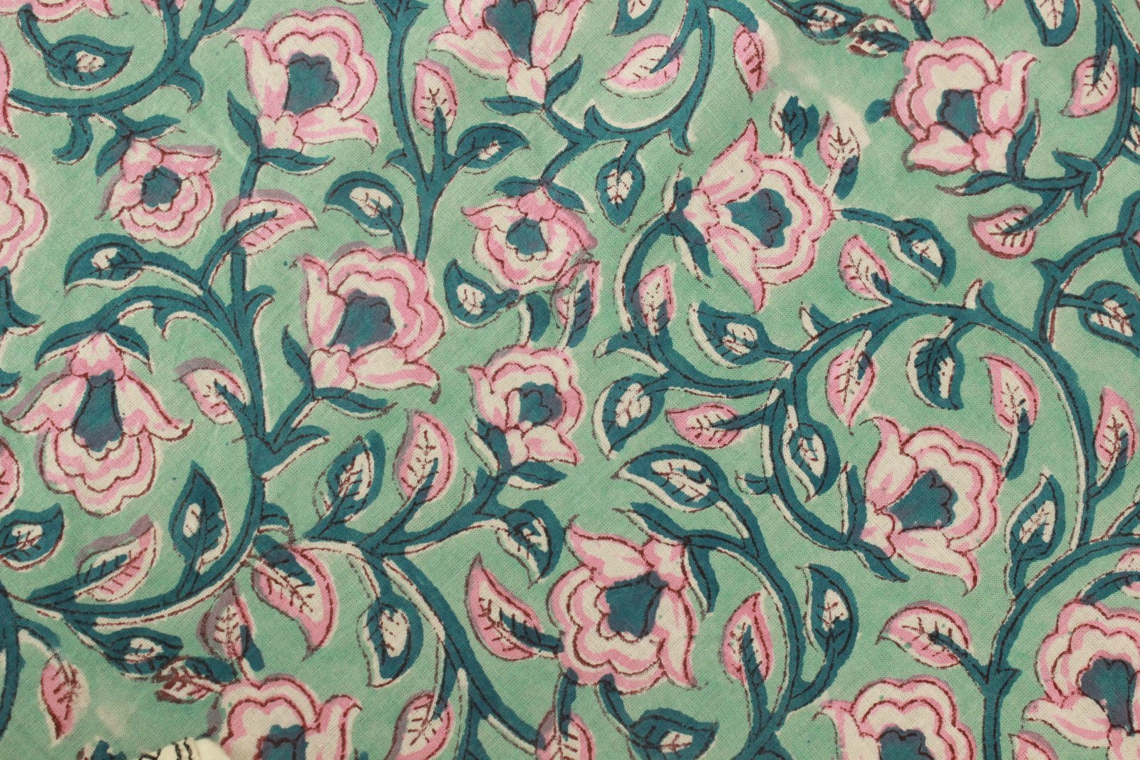 Traditional Handblock Printed Khadi Fabric for Shirts - Image 4