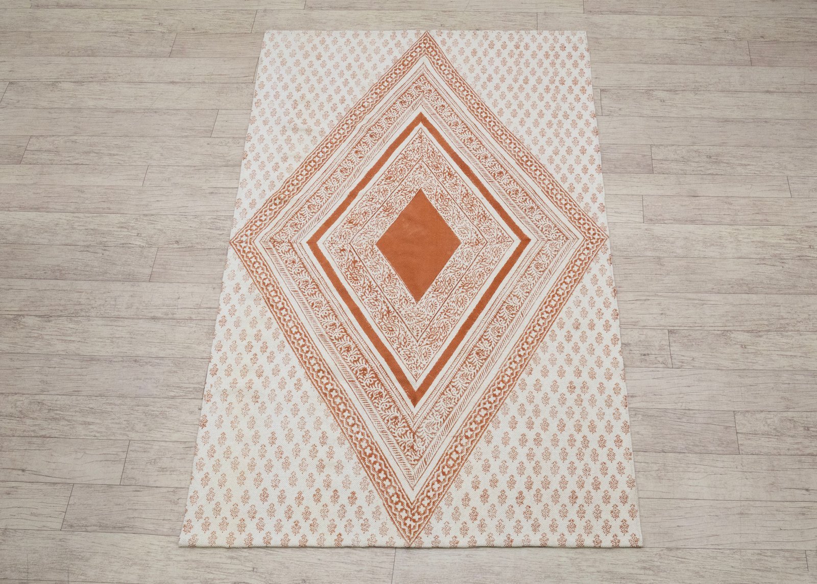 Durable Cotton Block Printed Durry - Image 4