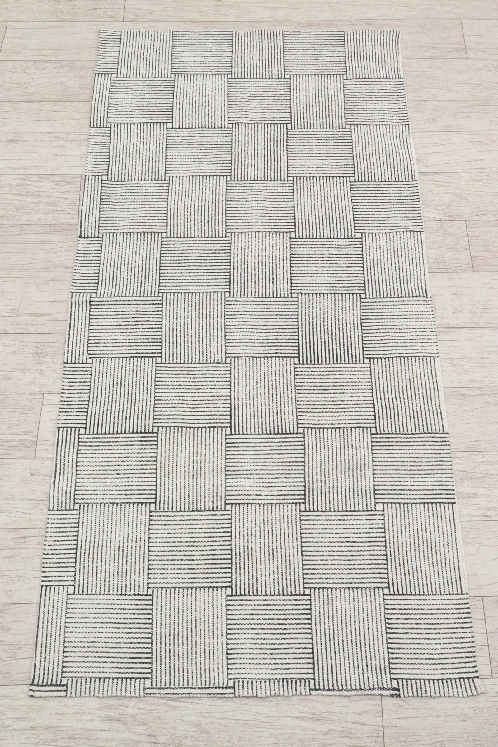 Handmade Block Print Cotton Floor Mat - Image 4