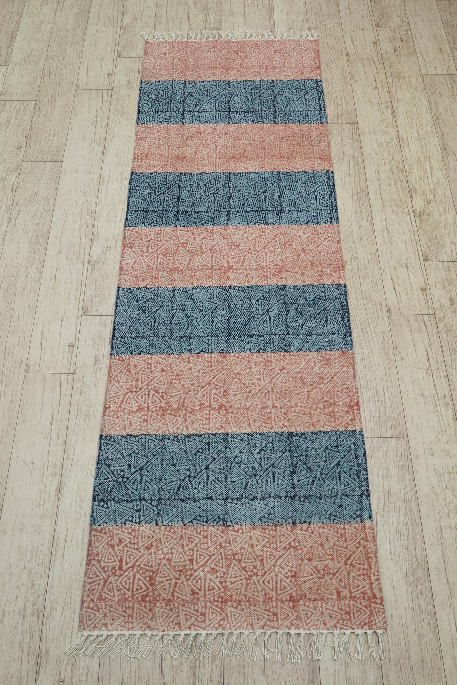 Decorative Cotton Block Print Durry - Image 4