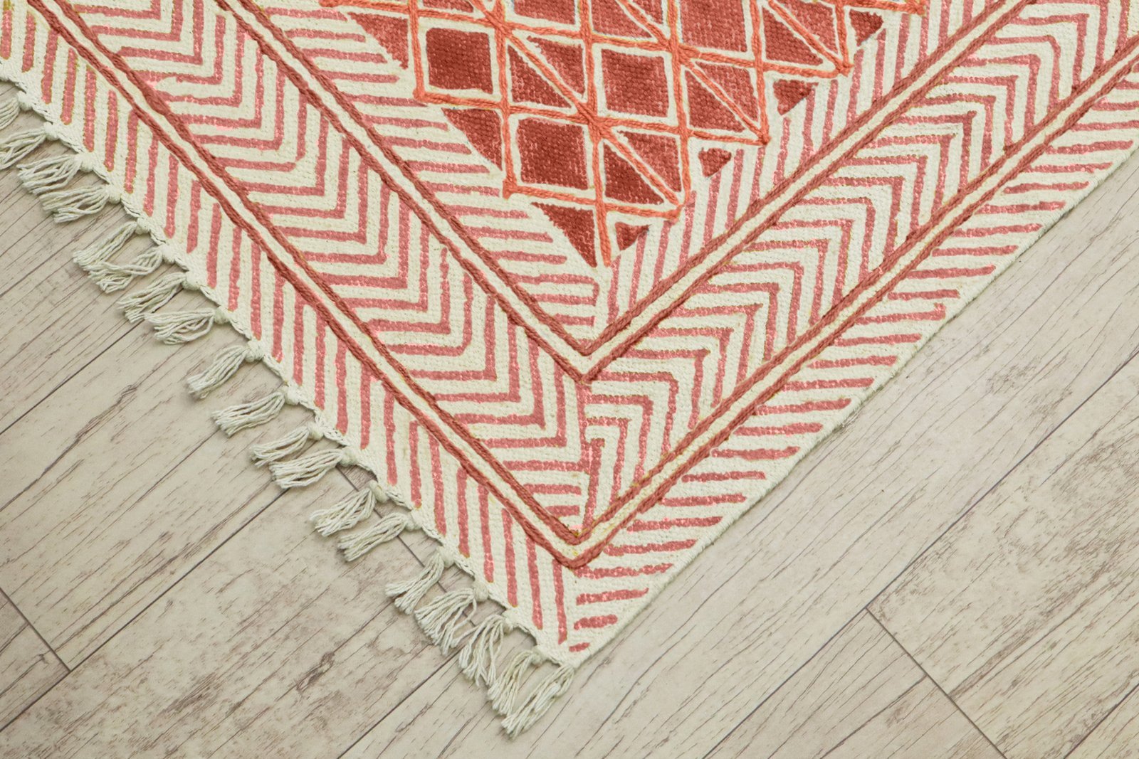 Soft Weave Cotton Block Print Durry - Image 4