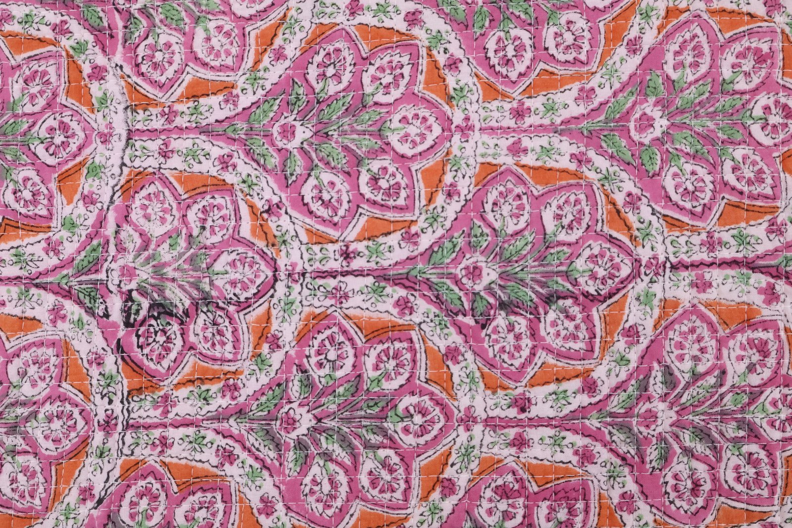 Artisan Handblock Print Cotton Mat - Image 4