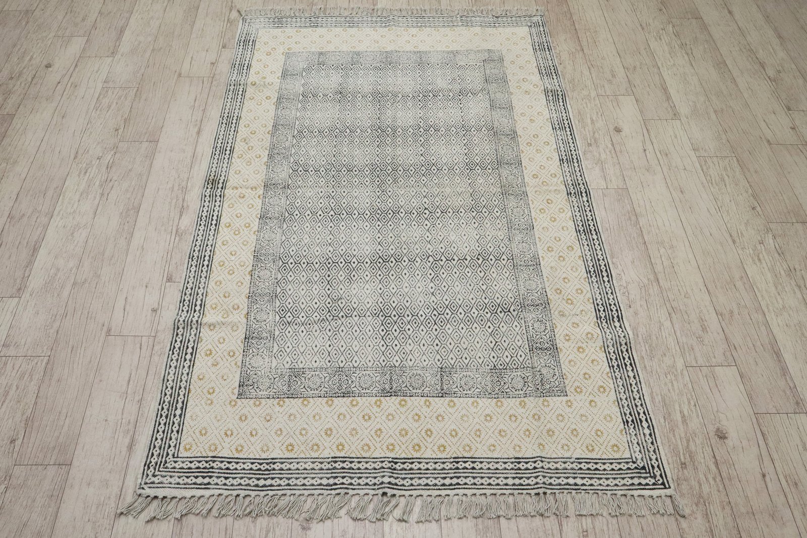 Soft Cotton Block Print Durry - Image 4