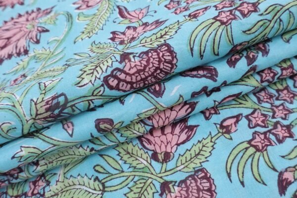 Artisan Handblock Print Fabric for Jackets - Image 4
